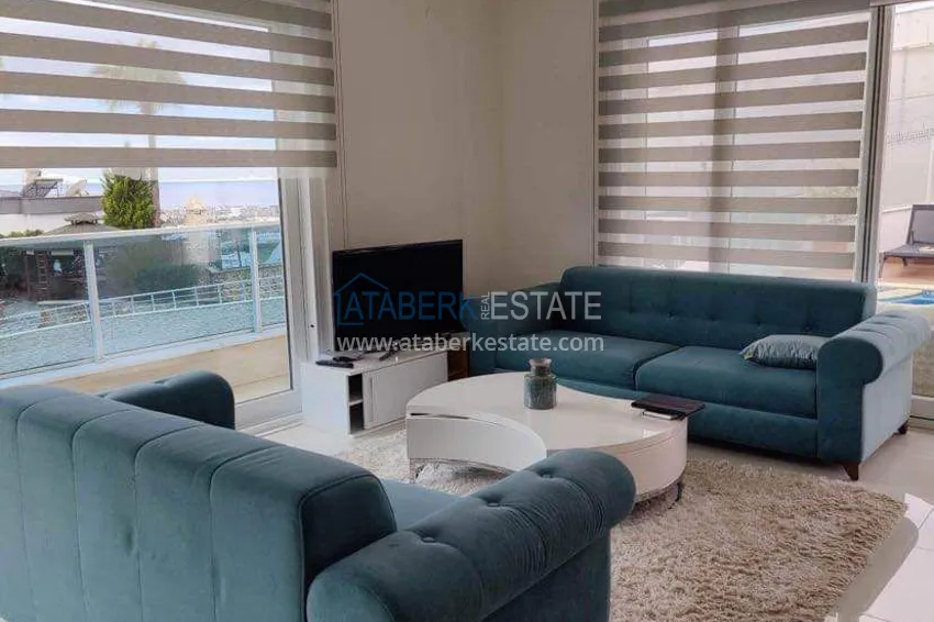 Purchase  Two-storey villa in Kargicak, furnished, with private garage and swimming pool  4 