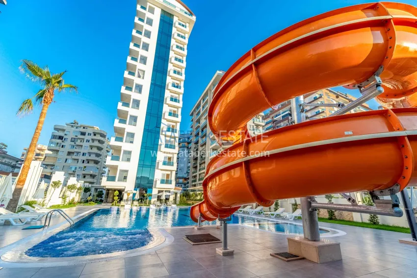 Furnished apartment in Mahmutlar with a glazed balcony in a premium complex 2