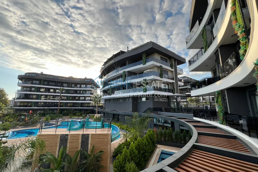 1+1 apartment in a new residential complex with rich infrastructure — Oba district, Alanya 2 