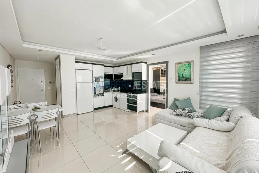 Purchase  1+1 apartment with furniture and open sea views, Kestel district - Alanya 2 