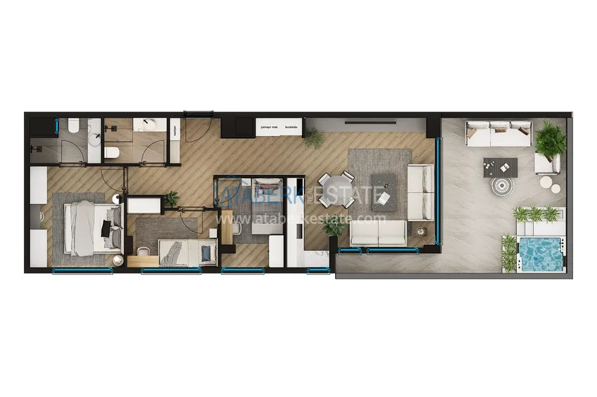 Buy cheap New residential complex project under construction in Antalya, Altintash district  4 