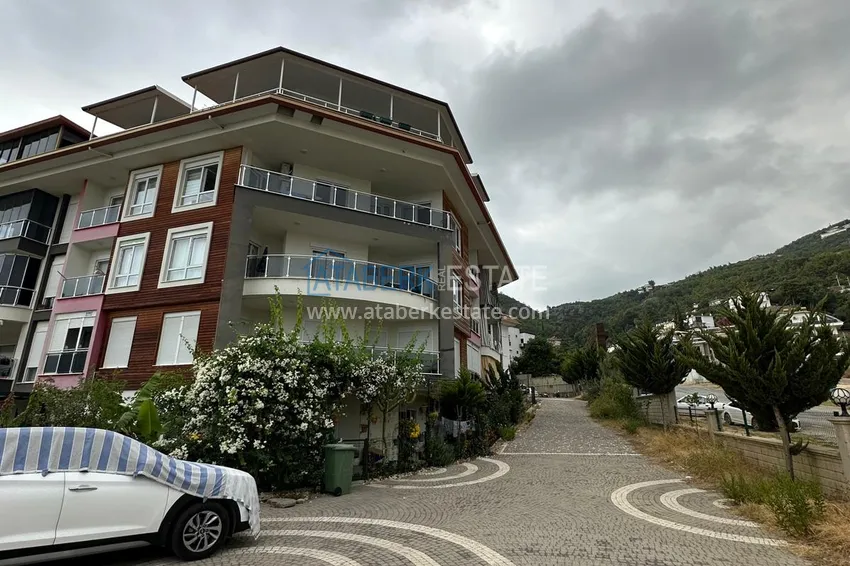 Apartment in the center of Alanya with separate kitchen furniture and mountain views  3 