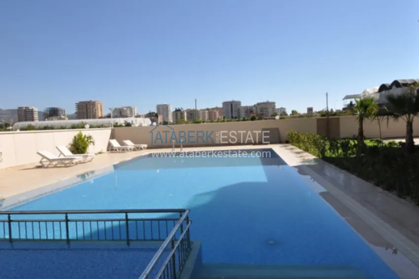 One bedroom apartment with a glazed balcony and sea view, first coastline - Kestel district, Alanya 4 