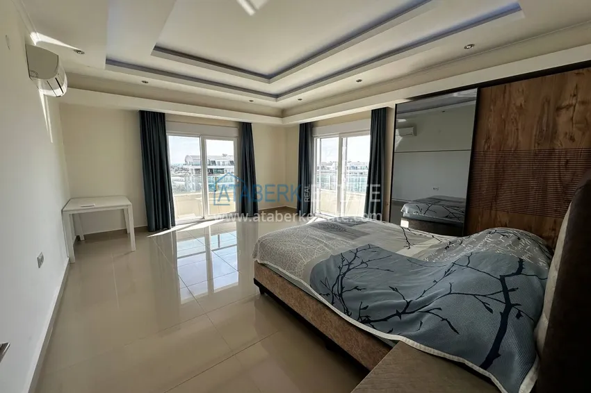 Purchase Furnished 3+1 duplex with a glazed balcony and sea view, Avsallar district — Alanya 3
