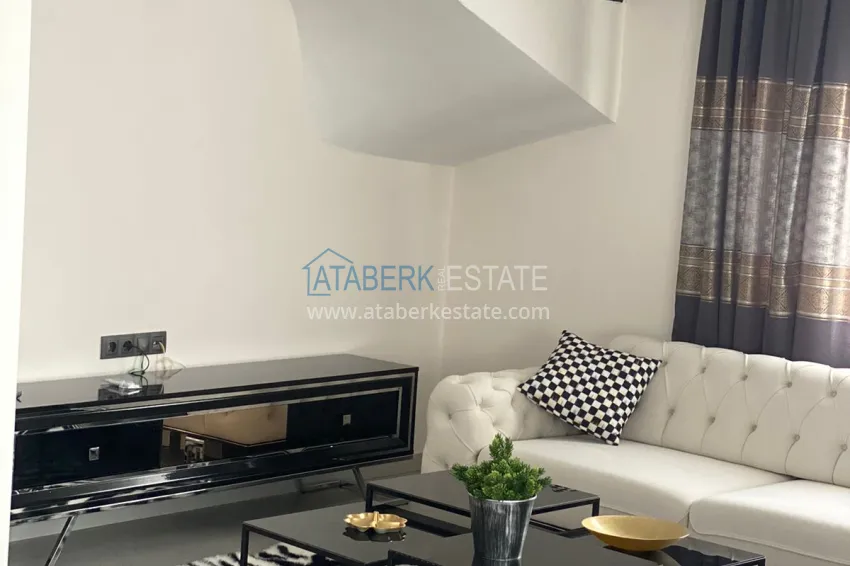 Purchase 2+1 penthouse duplex with furniture from the owner in Alanya, Oba district 5 