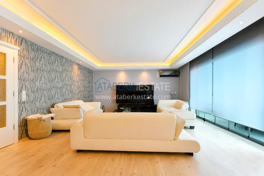 Purchase Apartment in Alanya 3+1 with furniture and glazed balconies on the first coastal, Tosmur area 4