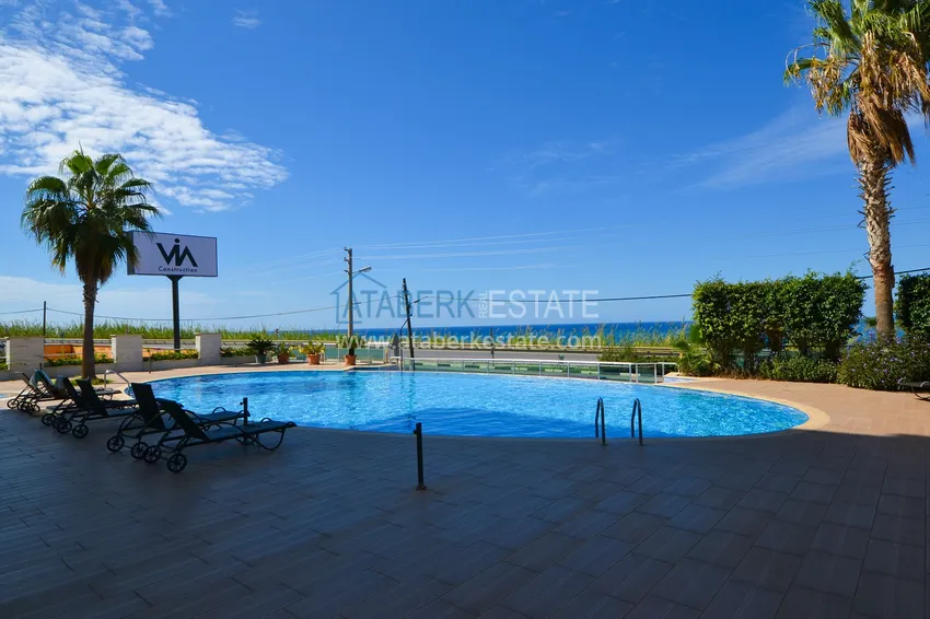 Furnished two bedroom apartment with sea view in Kargicak, Alanya 4 