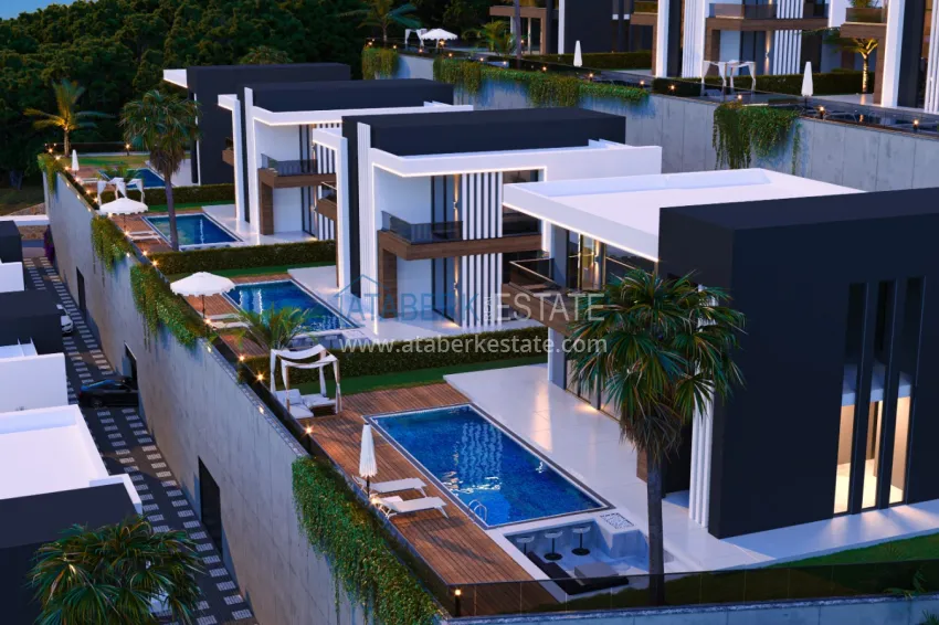 An exclusive project of an elite cottage complex in the Kargicak district 7 