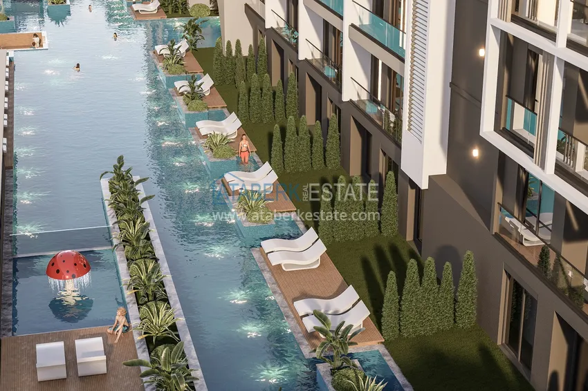 New residential complex project under construction in Antalya, Altintash district  5 