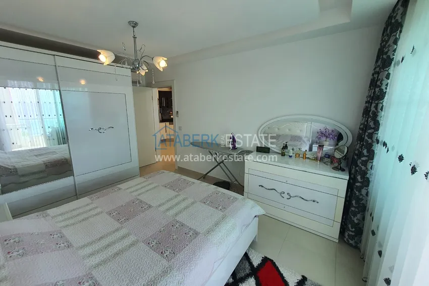 Purchase  One bedroom apartment with a glazed balcony and sea view, first coastline - Kestel district, Alanya 5 