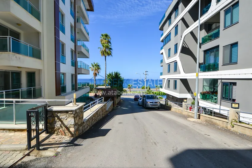 Furnished two bedroom apartment with sea view in Kargicak, Alanya 6 