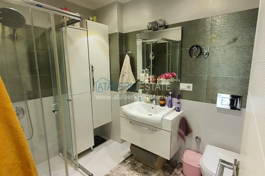 Purchase  One bedroom apartment with a glazed balcony and sea view, first coastline - Kestel district, Alanya 6 