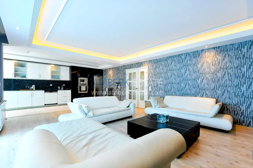 Purchase Apartment in Alanya 3+1 with furniture and glazed balconies on the first coastal, Tosmur area 6