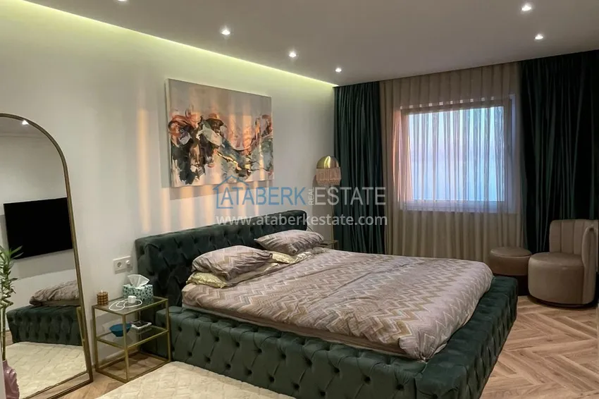 Purchase Elite 3+1 panoramic linear apartment with furniture in Tosmur, Alanya 7 