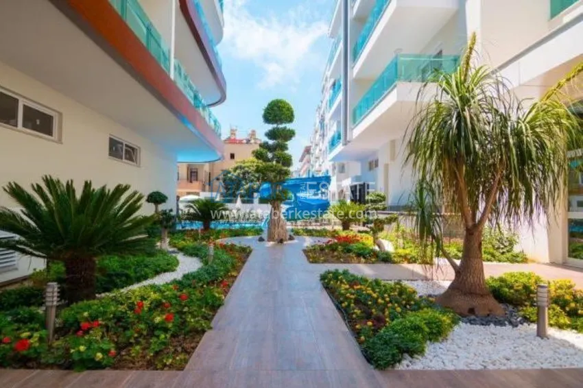 1+1 furnished apartment with mountain views, Alanya center Cleopatra beach area 6 