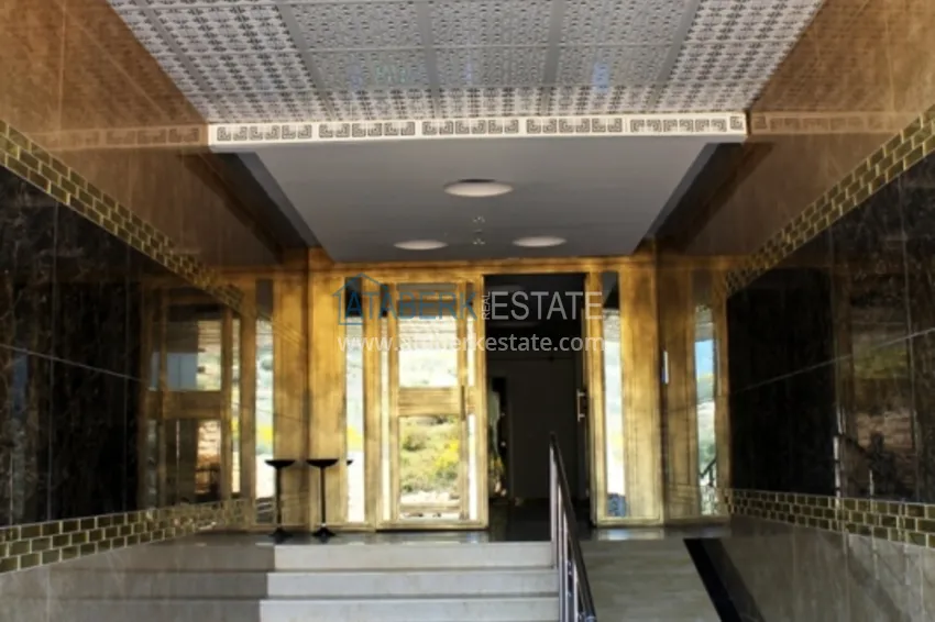 1+1 apartment with furniture and open sea views, Kestel district - Alanya 10 