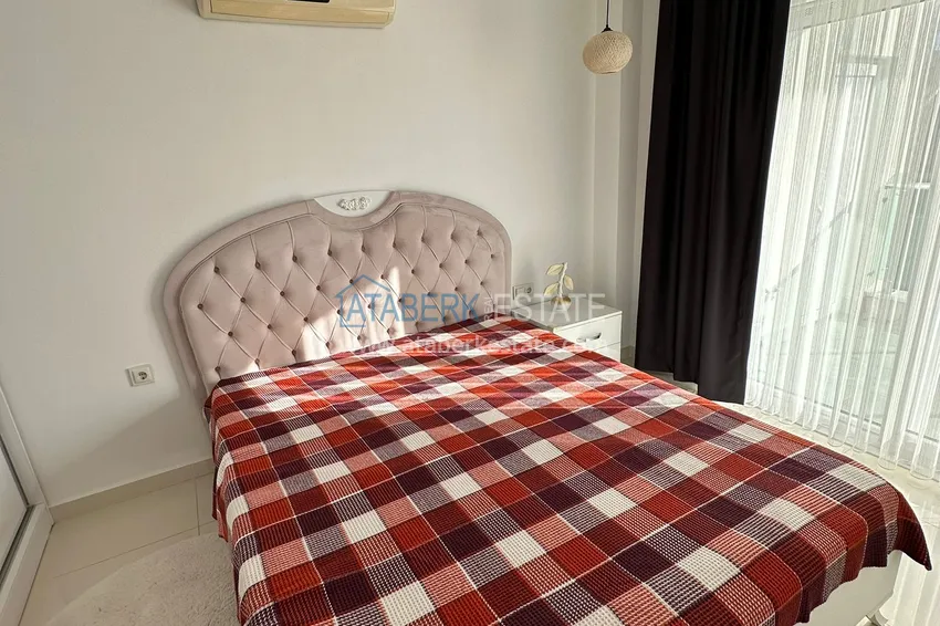 Purchase  1+1 furnished apartment with mountain views, Alanya center Cleopatra beach area 6 