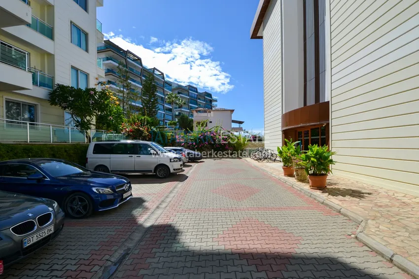 Furnished two bedroom apartment with sea view in Kargicak, Alanya 8 