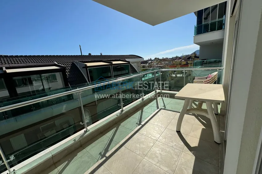 Purchase  1+1 furnished apartment with mountain views, Alanya center Cleopatra beach area 7 