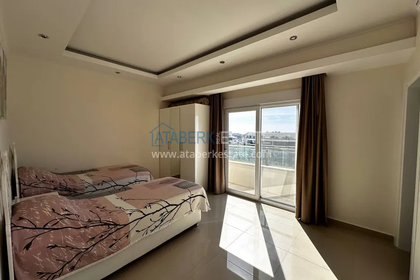 Purchase Furnished 3+1 duplex with a glazed balcony and sea view, Avsallar district — Alanya 7