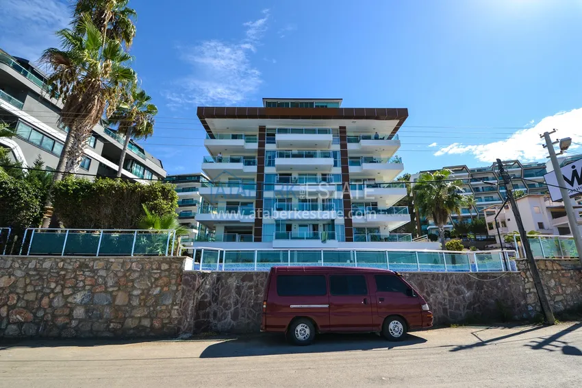 Furnished two bedroom apartment with sea view in Kargicak, Alanya 9 