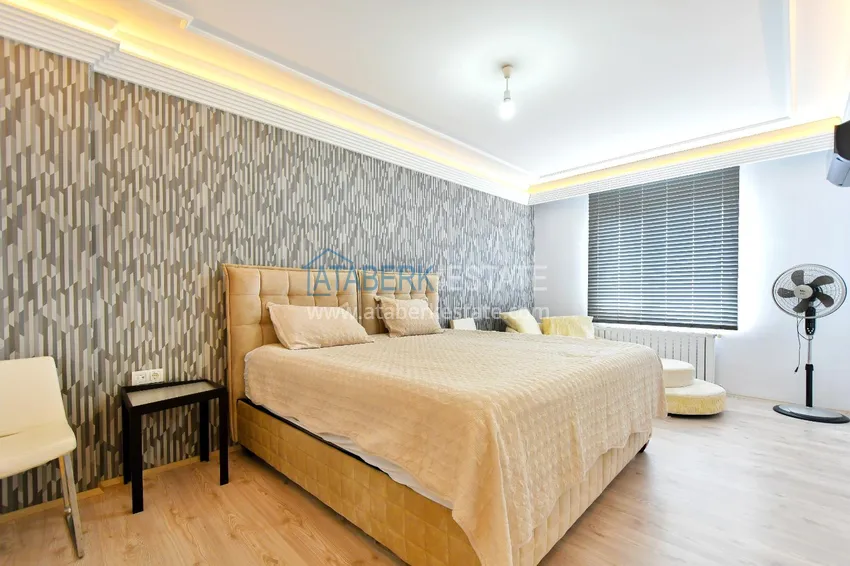 Purchase Apartment in Alanya 3+1 with furniture and glazed balconies on the first coastal, Tosmur area 8