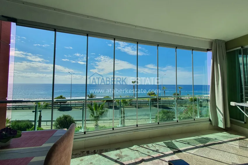 Purchase  One bedroom apartment with a glazed balcony and sea view, first coastline - Kestel district, Alanya 9 