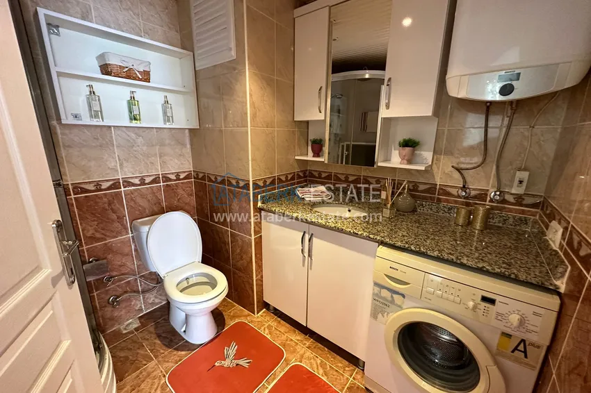 Purchase  Turnkey one-bedroom apartment in a cozy complex in Alanya Tosmur district 10 