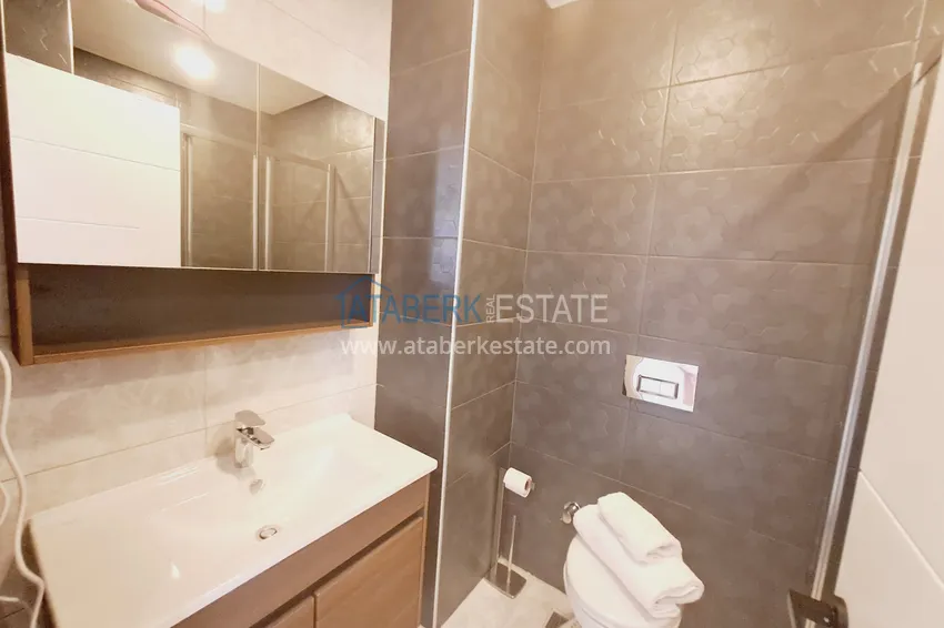 Purchase  Apartment 1+1 with furniture and mountain views in a complex with hotel infrastructure, Mahmutlar district — Alanya  9 
