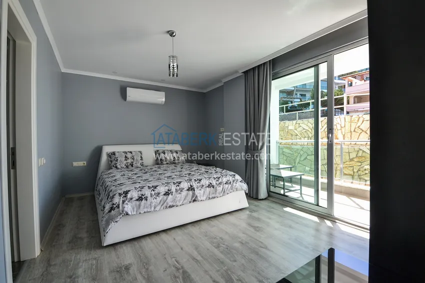 Purchase  Furnished two bedroom apartment with sea view in Kargicak, Alanya 9 
