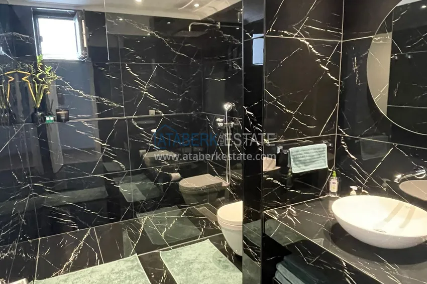 Purchase Elite 3+1 panoramic linear apartment with furniture in Tosmur, Alanya 10 