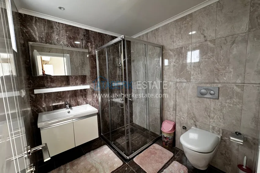 Purchase Furnished 3+1 duplex with a glazed balcony and sea view, Avsallar district — Alanya 9