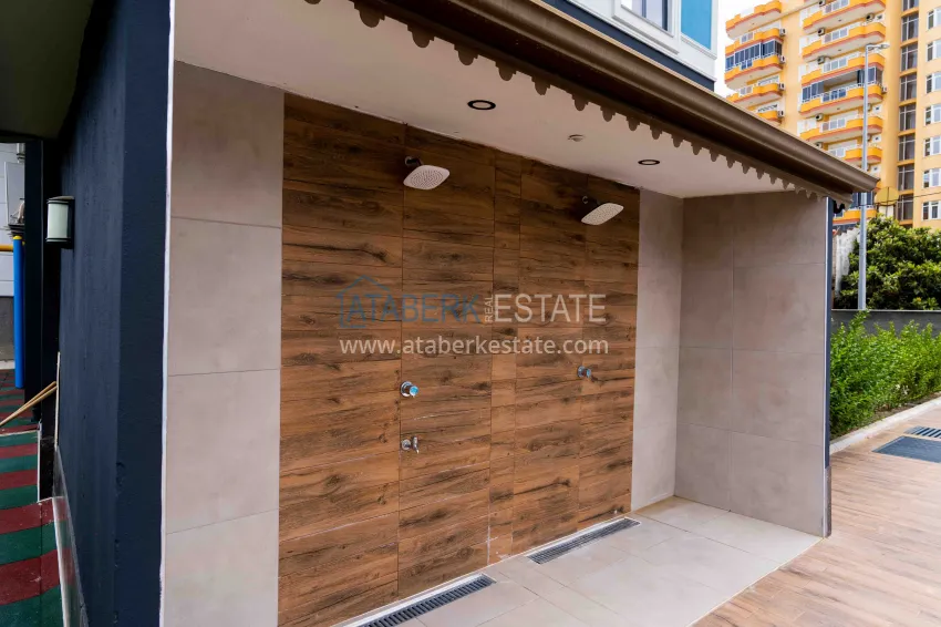 Furnished 1+1 apartment with sea view, Kargicak district — Alanya 9 