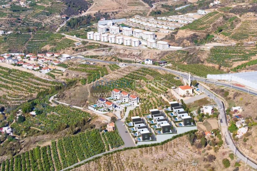 An exclusive project of an elite cottage complex in the Kargicak district 3 