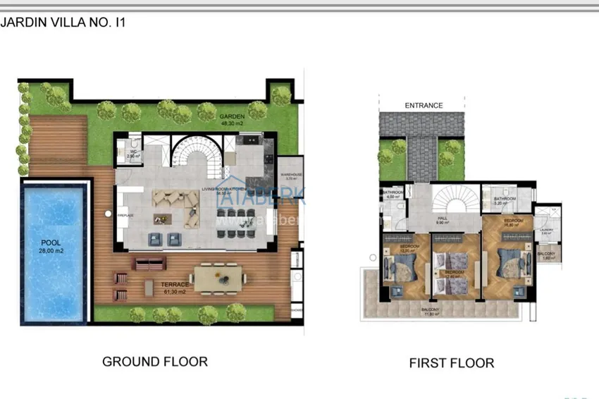 Buy cheap New premium villa in a luxury cottage complex in Alanya, Kargicak 1 