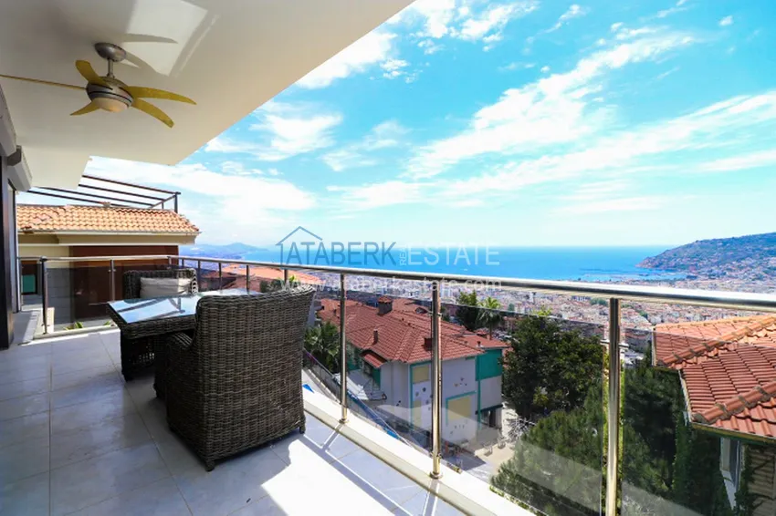 Purchase  Luxury villa with panoramic views of the sea and the castle in Alanya — Kucukhasbahce district 13 
