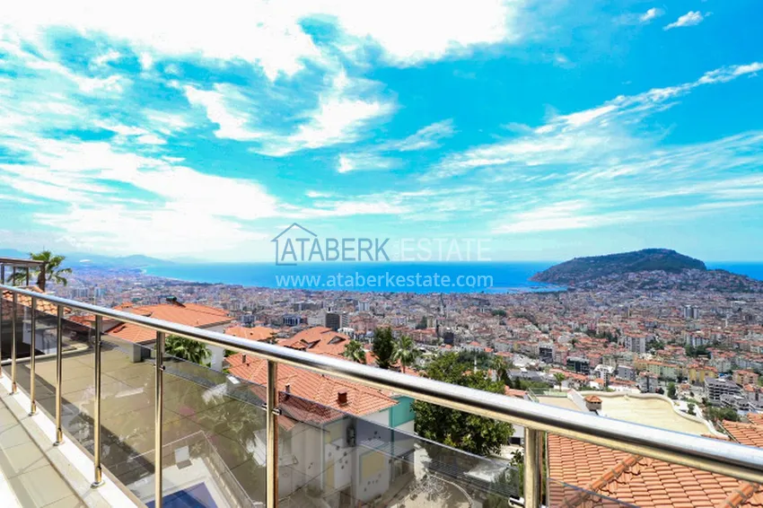 Purchase  Luxury villa with panoramic views of the sea and the castle in Alanya — Kucukhasbahce district 21 