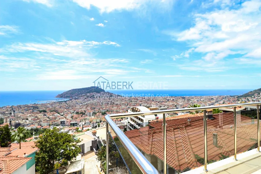 Purchase  Luxury villa with panoramic views of the sea and the castle in Alanya — Kucukhasbahce district 22 