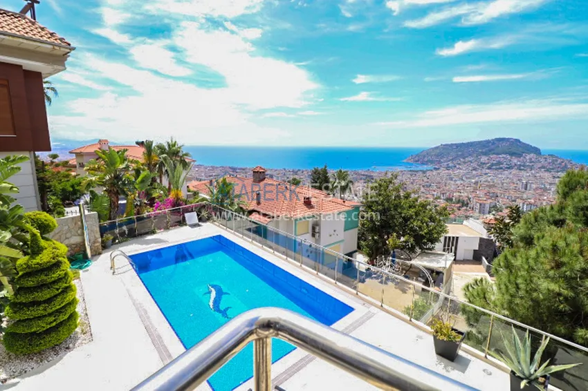 Purchase  Luxury villa with panoramic views of the sea and the castle in Alanya — Kucukhasbahce district 41 