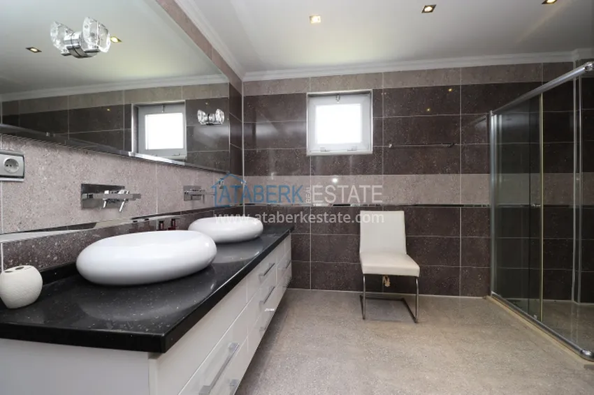 Purchase  Luxury villa with panoramic views of the sea and the castle in Alanya — Kucukhasbahce district 43 