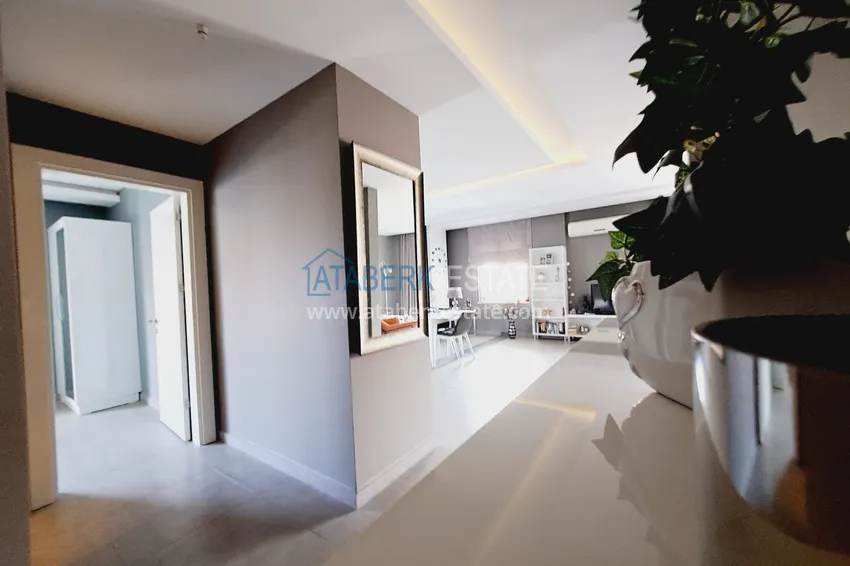 Purchase  Property for a residence permit - Duplex penthouse with furniture in Alanya, Oba district 1 