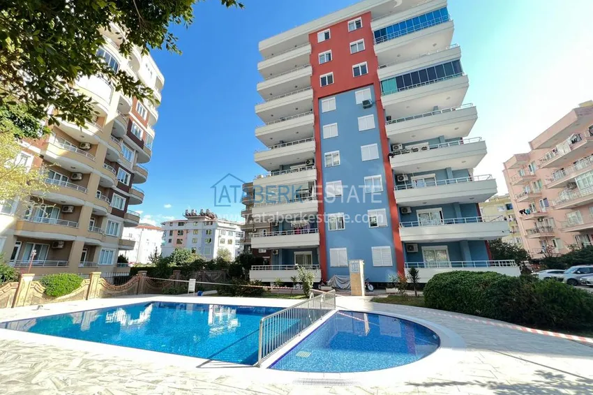 Turnkey three-room apartment with sea view in Tosmur district, Alanya 1 