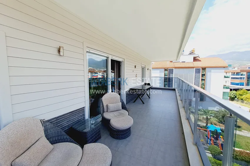 Purchase  Property for a residence permit - Duplex penthouse with furniture in Alanya, Oba district 11 