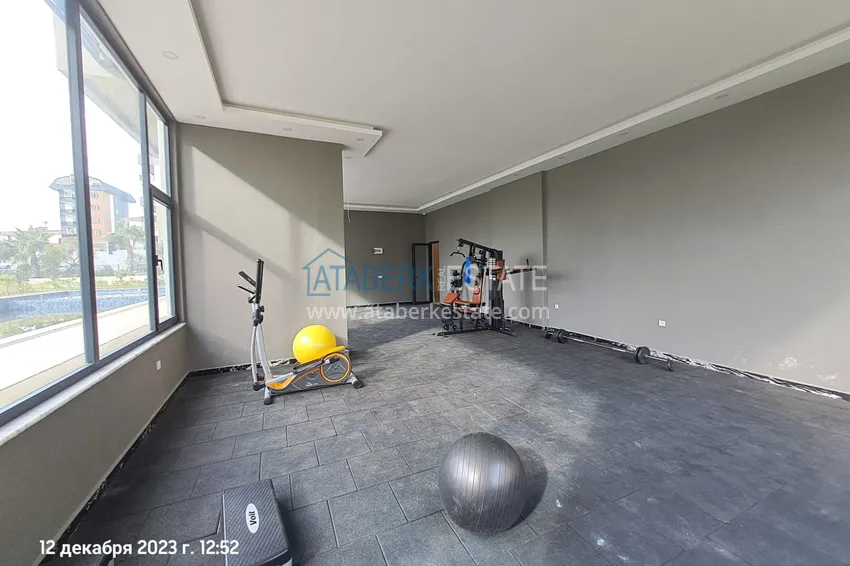 Apartment for rent in Alanya, one bedroom with furniture and sea view A20 10 