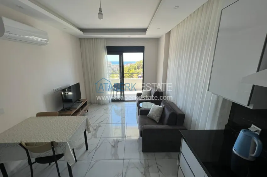 Purchase  Apartment for rent in Alanya, one bedroom with furniture and sea view A20 10 