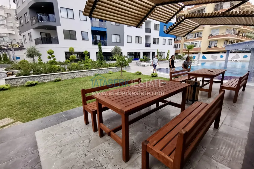 Turnkey three-room apartment in the center of Alanya, just 5 minutes from Cleopatra Beach 10 