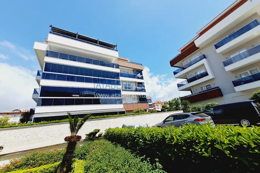 Property for a residence permit - Duplex penthouse with furniture in Alanya, Oba district 12 