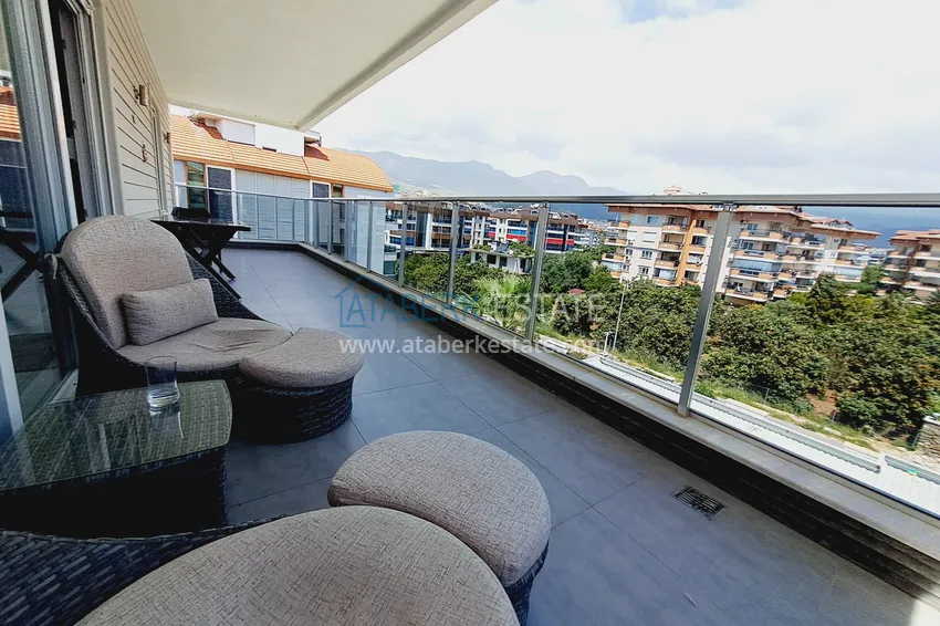 Purchase  Property for a residence permit - Duplex penthouse with furniture in Alanya, Oba district 12 