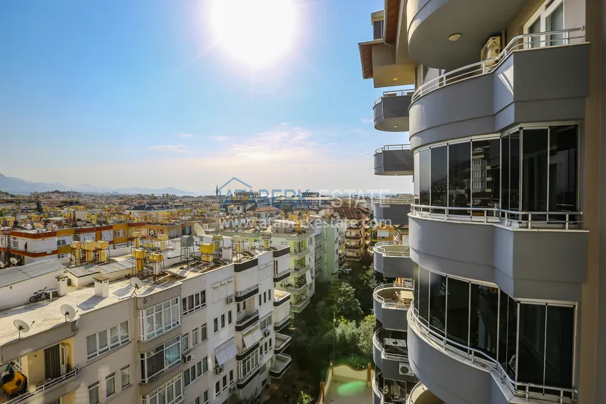 Purchase Turnkey 2+1 apartment with glazed cormorants and sea views in the center of Alanya 11