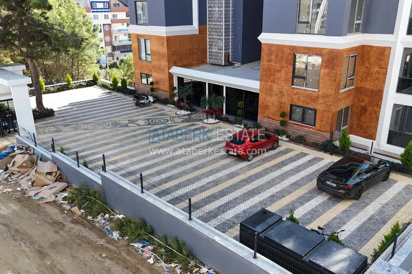 Finished 1+1 apartment in a new residential complex, Avsallar district — Alanya 11 